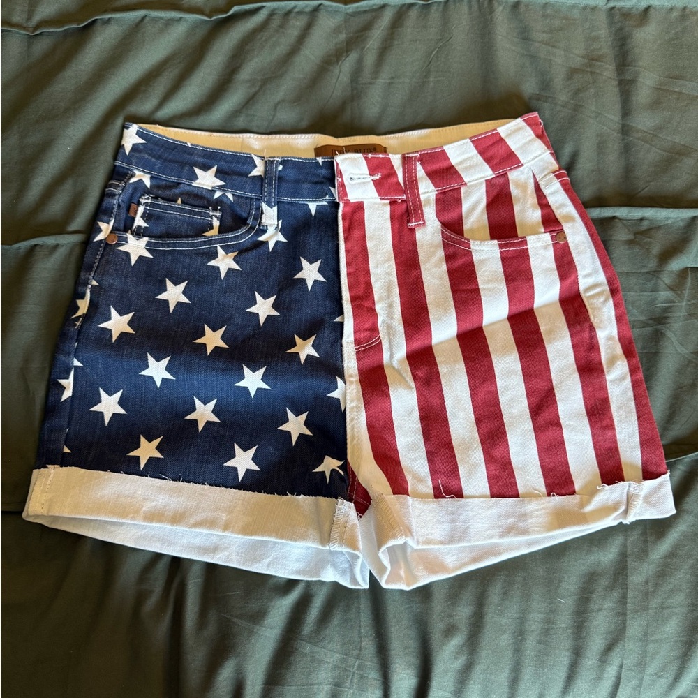 Judy Blue American Flag Denim Shorts